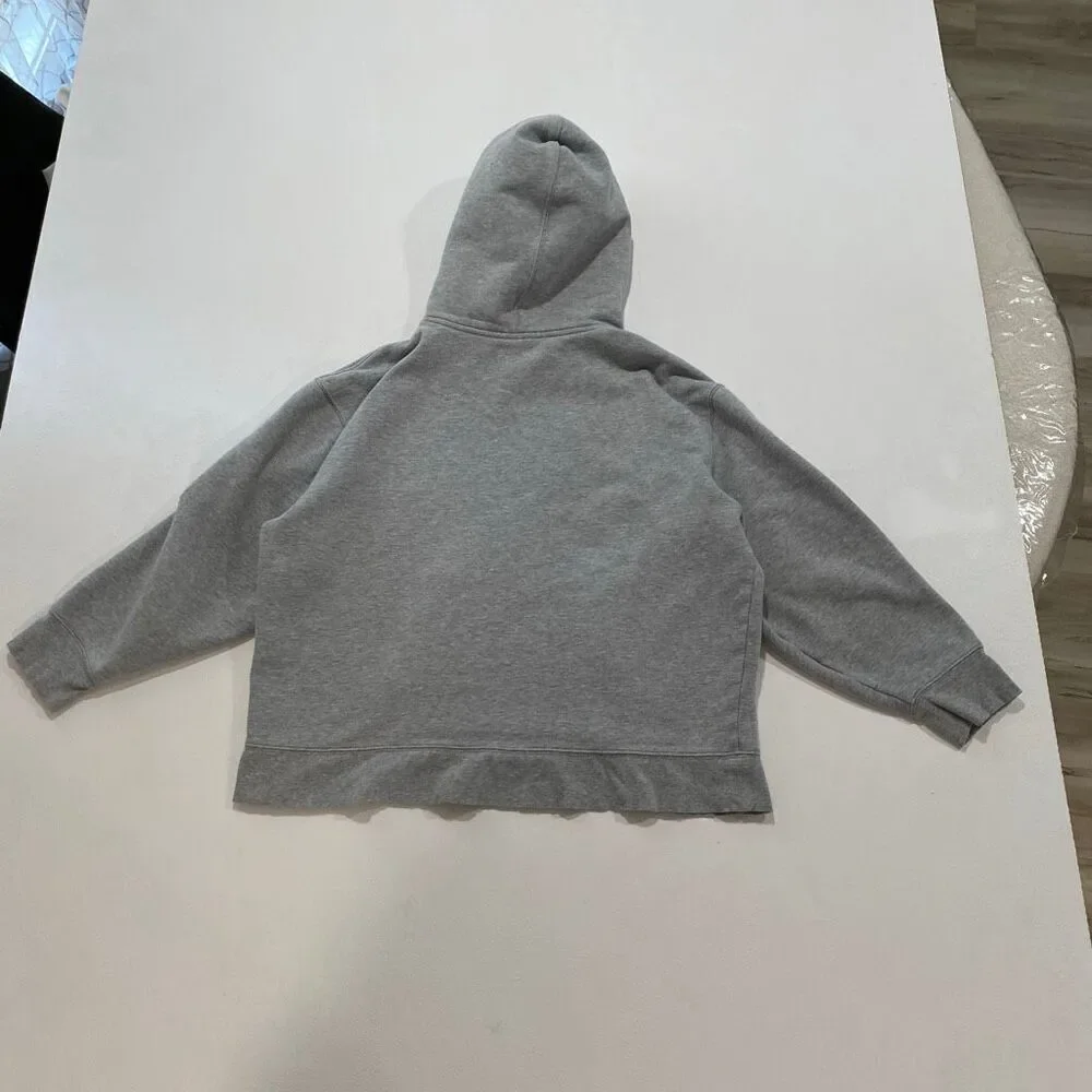 Athleta Gray Fleece Hoodie Size XL Women’s Cozy Pullover Sweatshirt